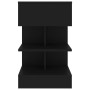 Black plywood nightstand 40x35x65 cm by vidaXL, Nightstands - Ref: Foro24-808650, Price: 43,04 €, Discount: %