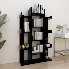 Bücherregal aus schwarzem Sperrholz 86x25,5x140 cm von vidaXL, Bücherregale und Regale - Ref: Foro24-808901, Preis: 78,89 €, ...