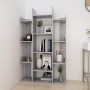 Concrete gray plywood bookcase 86x25.5x140 cm by vidaXL, Bookcases and shelves - Ref: Foro24-808904, Price: 79,17 €, Discount: %