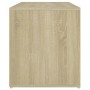 Banco pasillo madera de ingeniería roble Sonoma 80x40x45 cm de vidaXL, Bancos para recibidores y almacenamiento - Ref: Foro24...