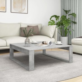 Betongrauer Couchtisch aus Holzwerkstoff, 100 x 100 x 35 cm von vidaXL, Couchtisch - Ref: Foro24-808634, Preis: 61,00 €, Raba...