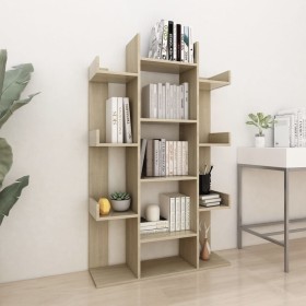 Engineered wood bookshelf in Sonoma oak, 86x25.5x140 cm by vidaXL, Bookcases and shelves - Ref: Foro24-808903, Price: 69,65 €...