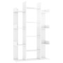 Glossy white plywood bookcase 86x25.5x140cm by vidaXL, Bookcases and shelves - Ref: Foro24-808906, Price: 84,37 €, Discount: %