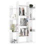 Librería de madera contrachapada blanco brillante 86x25,5x140cm de vidaXL, Librerías y estanterías - Ref: Foro24-808906, Prec...