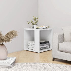 Glossy white plywood side table 33x33x34.5 cm by vidaXL, Side tables - Ref: Foro24-809014, Price: 27,99 €, Discount: %