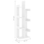 Weißes Holzwerkstoffregal 48x25,5x140 cm von vidaXL, Bücherregale und Regale - Ref: Foro24-808909, Preis: 54,23 €, Rabatt: %