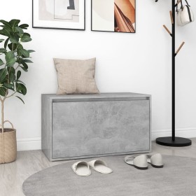 Graues Holzwerkstoff Flurbank Beton 80x40x45 cm von vidaXL, Bänke für Hallen und Lager - Ref: Foro24-808670, Preis: 55,22 €, ...