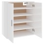 Mueble zapatero madera de ingeniería blanco brillo 60x35x70 cm de vidaXL, Zapateros y organizadores de calzado - Ref: Foro24-...