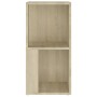 Sonoma oak plywood corner furniture 33x33x67 cm by vidaXL, Lockers and storage cabinets - Ref: Foro24-809020, Price: 43,03 €,...