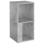 Mueble de esquina madera de ingeniería gris 33x33x67 cm de vidaXL, Taquillas y armarios de almacenamiento - Ref: Foro24-80902...