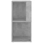 Mueble de esquina madera de ingeniería gris 33x33x67 cm de vidaXL, Taquillas y armarios de almacenamiento - Ref: Foro24-80902...