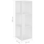 White plywood corner furniture 33x33x100 cm by vidaXL, Lockers and storage cabinets - Ref: Foro24-809026, Price: 54,87 €, Dis...