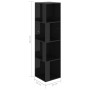 Glossy black plywood corner furniture 33x33x132 cm by vidaXL, Lockers and storage cabinets - Ref: Foro24-809042, Price: 56,20...