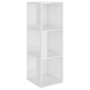 Glossy white plywood corner furniture 33x33x100 cm by vidaXL, Lockers and storage cabinets - Ref: Foro24-809032, Price: 65,81...