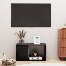 TV stand made of black plywood wood, measuring 60x24x32 cm. by vidaXL, TV Furniture - Ref: Foro24-809054, Price: 27,07 €, Dis...