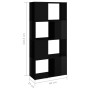 Glossy black shelving/space divider 60x24x124.5 cm by vidaXL, Bookcases and shelves - Ref: Foro24-809087, Price: 37,56 €, Dis...