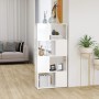 Estantería divisor de espacios blanco con brillo 60x24x124,5 cm de vidaXL, Librerías y estanterías - Ref: Foro24-809086, Prec...