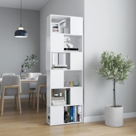 Estantería divisor de espacios blanco 60x24x186 cm de vidaXL, Librerías y estanterías - Ref: Foro24-809098, Precio: 103,99 €,...