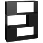 Glossy black plywood bookcase divider 80x24x94cm by vidaXL, Bookcases and shelves - Ref: Foro24-809132, Price: 51,86 €, Disco...