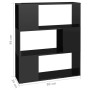 Glossy black plywood bookcase divider 80x24x94cm by vidaXL, Bookcases and shelves - Ref: Foro24-809132, Price: 51,86 €, Disco...