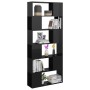 Librería separador contrachapada negro brillante 80x24x186 cm de vidaXL, Librerías y estanterías - Ref: Foro24-809159, Precio...