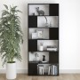 Sperrholz Bücherregal Trennwand schwarz 80x24x186 cm von vidaXL, Bücherregale und Regale - Ref: Foro24-809153, Preis: 93,79 €...