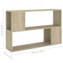 Librería de madera contrachapada roble Sonoma 100x24x63 cm de vidaXL, Librerías y estanterías - Ref: Foro24-809173, Precio: 4...