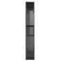 Plywood gray glossy bookshelf divider 80x24x155cm by vidaXL, Bookcases and shelves - Ref: Foro24-809151, Price: 66,44 €, Disc...