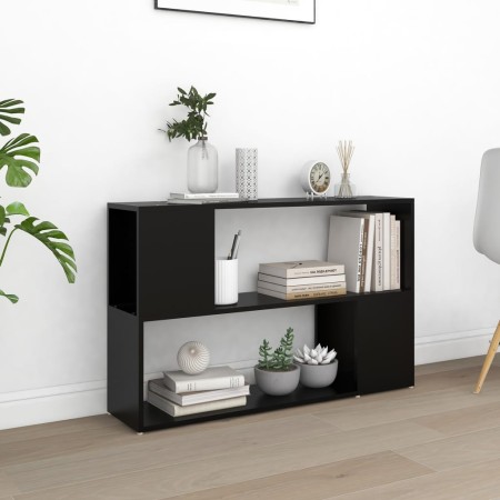 Librería de madera contrachapada negro 100x24x63 cm de vidaXL, Librerías y estanterías - Ref: Foro24-809171, Precio: 41,06 €,...