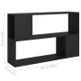 Librería de madera contrachapada negro 100x24x63 cm de vidaXL, Librerías y estanterías - Ref: Foro24-809171, Precio: 41,10 €,...