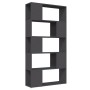 Plywood gray bookshelf divider 80x24x155 cm by vidaXL, Bookcases and shelves - Ref: Foro24-809145, Price: 62,45 €, Discount: %