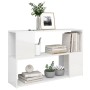 Glossy white plywood bookcase 100x24x63 cm by vidaXL, Bookcases and shelves - Ref: Foro24-809176, Price: 51,76 €, Discount: %