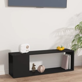 Black plywood TV cabinet 100x24x32 cm by vidaXL, TV Furniture - Ref: Foro24-809162, Price: 37,13 €, Discount: %