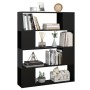 Estantería/divisor de espacios negro 100x24x124 cm de vidaXL, Librerías y estanterías - Ref: Foro24-809189, Precio: 63,99 €, ...