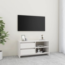 Solid white pine wood TV cabinet 80x31x39 cm by vidaXL, TV Furniture - Ref: Foro24-809895, Price: 59,99 €, Discount: %