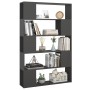 Gray plywood separator bookcase 100x24x155 cm by vidaXL, Bookcases and shelves - Ref: Foro24-809199, Price: 68,82 €, Discount: %