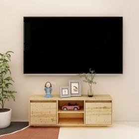 Mueble de TV madera maciza de abeto 110x30x40 cm de vidaXL, Muebles TV - Ref: Foro24-809899, Precio: 70,99 €, Descuento: %