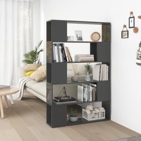 Glänzend graues Sperrholz-Raumtrennerregal von vidaXL, Bücherregale und Regale - Ref: Foro24-809205, Preis: 74,99 €, Rabatt: %