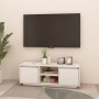 Mueble de TV madera maciza de pino blanco 110x30x40 cm de vidaXL, Muebles TV - Ref: Foro24-809901, Precio: 77,99 €, Descuento: %