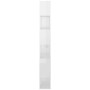 Bookshelf divider in glossy white plywood 80x24x186 cm by vidaXL, Bookcases and shelves - Ref: Foro24-809158, Price: 103,56 €...