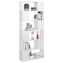 Librería separador contrachapada blanco brillante 80x24x186 cm de vidaXL, Librerías y estanterías - Ref: Foro24-809158, Preci...