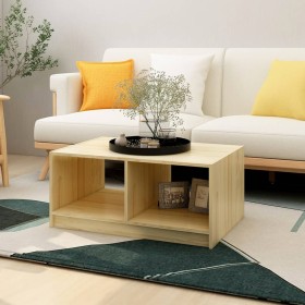 Mesa de centro de madera maciza de pino 75x50x33,5 cm de vidaXL, Mesas de centro - Ref: Foro24-809906, Precio: 55,99 €, Descu...