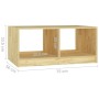 Solid pine wood coffee table 75x50x33.5 cm by vidaXL, Coffee table - Ref: Foro24-809906, Price: 55,82 €, Discount: %