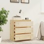 Solid fir wood bedside table 60x36x64 cm by vidaXL, Nightstands - Ref: Foro24-809216, Price: 78,80 €, Discount: %