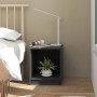 Bedside table 2 units pine wood gray 35.5x33.5x41.5 cm by vidaXL, Nightstands - Ref: Foro24-809924, Price: 40,76 €, Discount: %