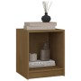 Mesita noche madera pino maciza marrón miel 35,5x33,5x41,5 cm de vidaXL, Mesitas de noche - Ref: Foro24-809925, Precio: 31,46...