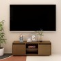 Honey brown pine solid wood TV cabinet 110x30x40 cm by vidaXL, TV Furniture - Ref: Foro24-809903, Price: 54,49 €, Discount: %