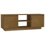 Honey brown pine solid wood TV cabinet 110x30x40 cm by vidaXL, TV Furniture - Ref: Foro24-809903, Price: 54,49 €, Discount: %