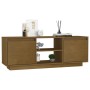 Honey brown pine solid wood TV cabinet 110x30x40 cm by vidaXL, TV Furniture - Ref: Foro24-809903, Price: 54,49 €, Discount: %