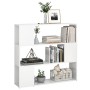 Estantería/divisor de espacios blanco brillo 100x24x94 cm de vidaXL, Librerías y estanterías - Ref: Foro24-809185, Precio: 80...